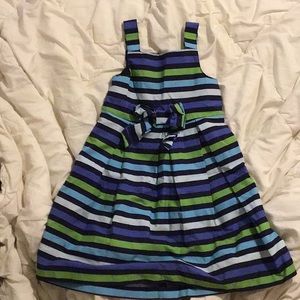 Multi colored striped summer dress